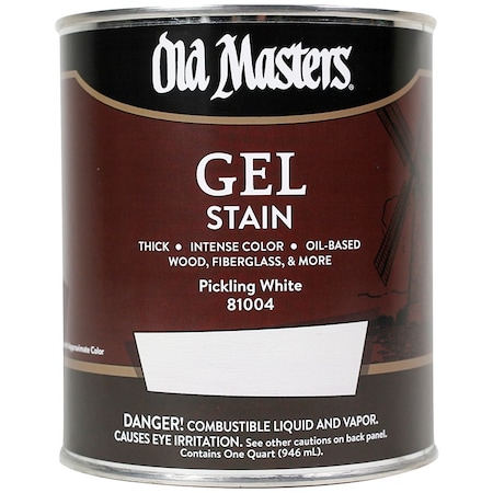 Old Masters 1 Qt Pickling White Oil-Based Gel Stain 81004